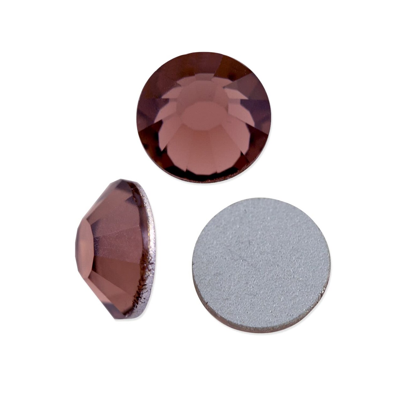 Preciosa Crystal VIVA12 Flat Back Rhinestone 6.5mm (SS30) Light Burgundy (Package of 20)